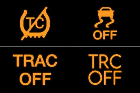 traction control light on and off while driving