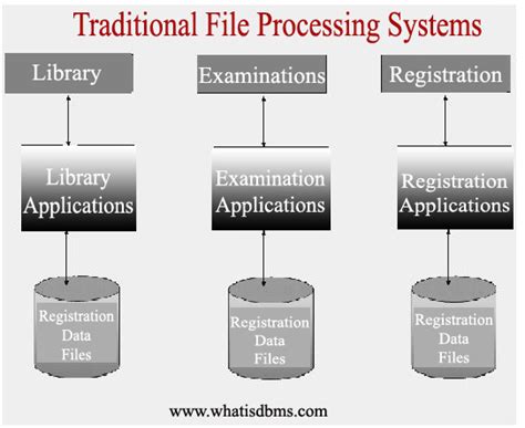 traditional file processing system advantages and disadvantages