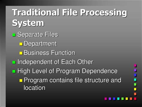 traditional file processing system definition