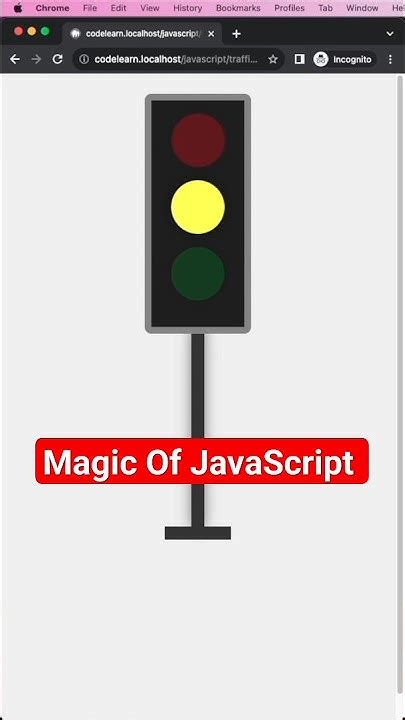 traffic signal program in javascript