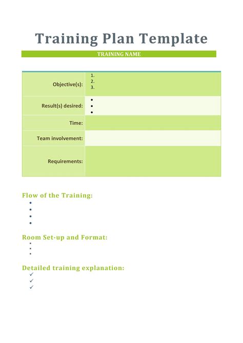 training format examples