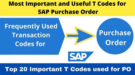 transaction code for purchase order in sap