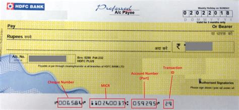 transaction code on cheque