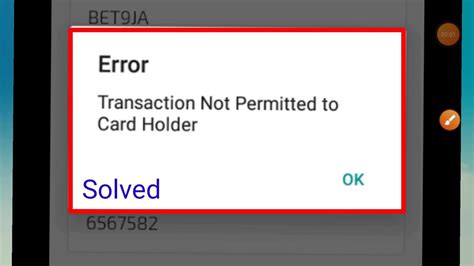 transaction not permitted meaning in tamil