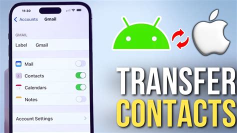 transfer contacts from iphone to gmail