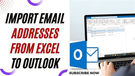 transfer email addresses from excel to outlook