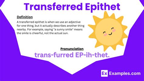 transferred epithet examples with explanation