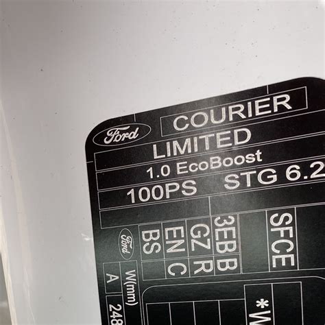 transit custom paint code location