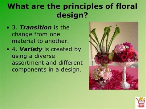 transition definition in floral design