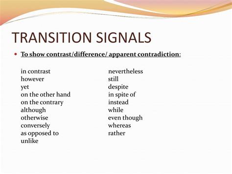 transition signals examples for essays