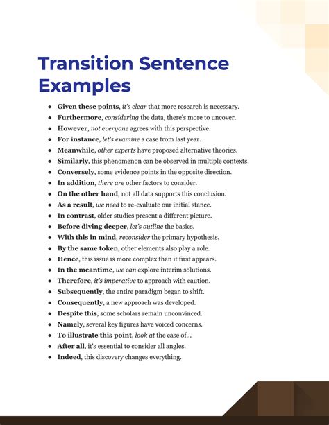 transitional devices examples sentences with answers pdf