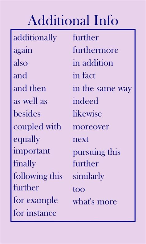 transitions for adding information