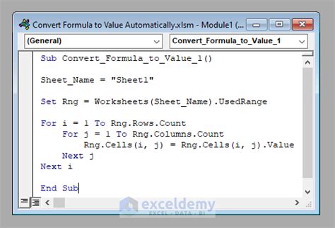 translate excel formula to vba code