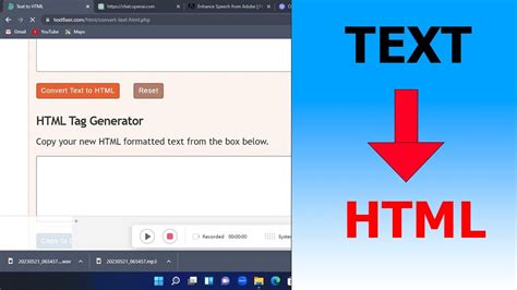 translate text to html code online