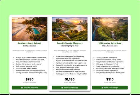 travel package pricing
