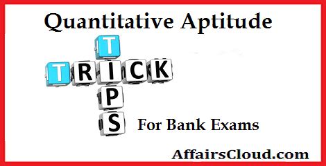 tricks for quantitative aptitude