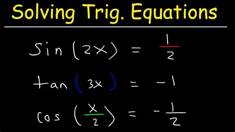 trig equation example
