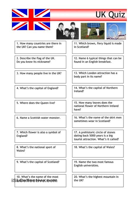 trivia quiz questions and answers uk