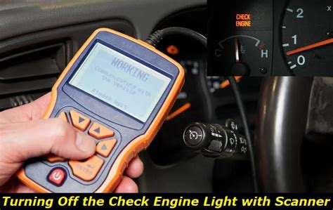 turn off check engine light with scanner