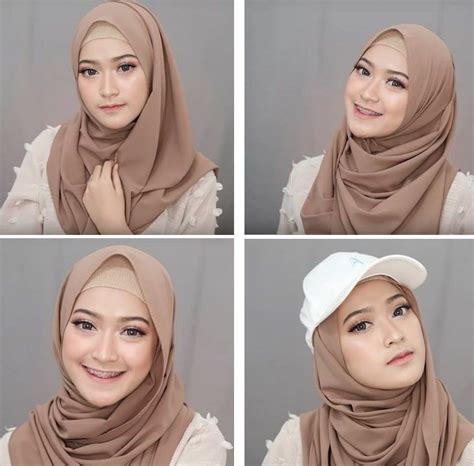 tutorial hijab pashmina kondangan sederhana