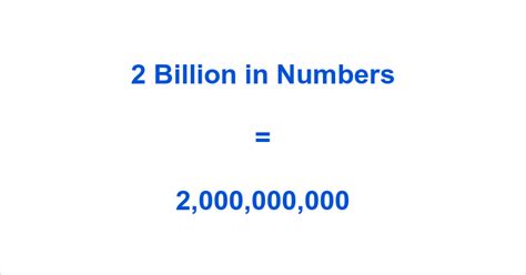 two billion in number form