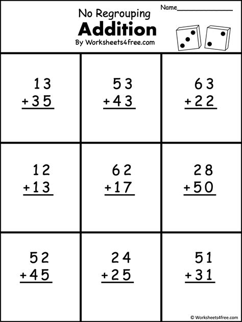 two digit addition problems without regrouping