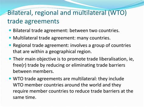 two examples of multilateral agreements in the caribbean