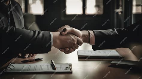 two people shaking hands over a document