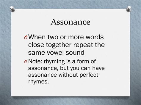 two types of assonance