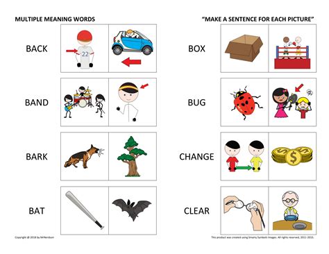 two words list with meaning