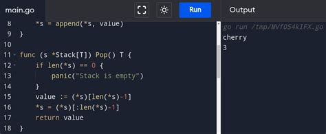 type function golang