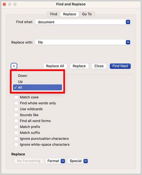 type replace text