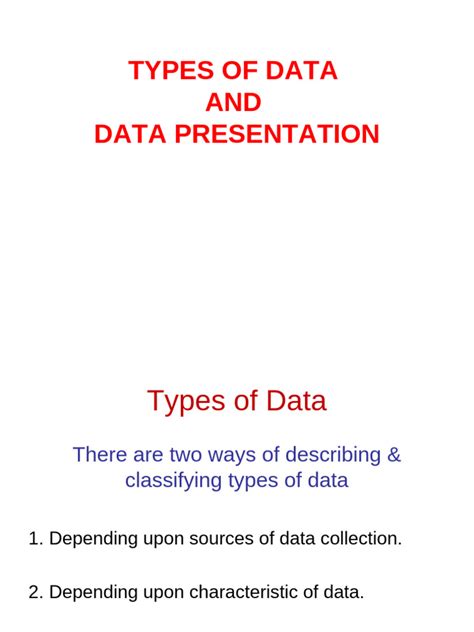 types of data presentation in hindi