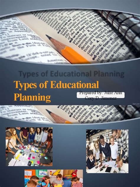 types of educational planning pdf