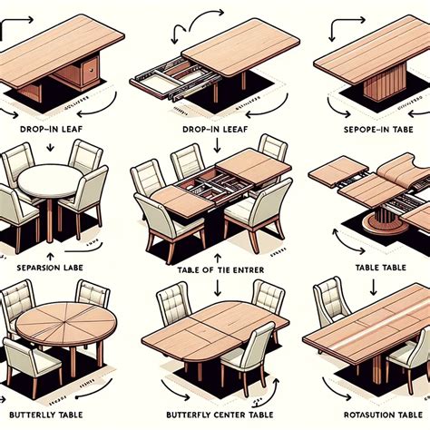 types of extendable tables