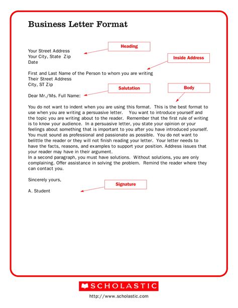types of letter format and examples