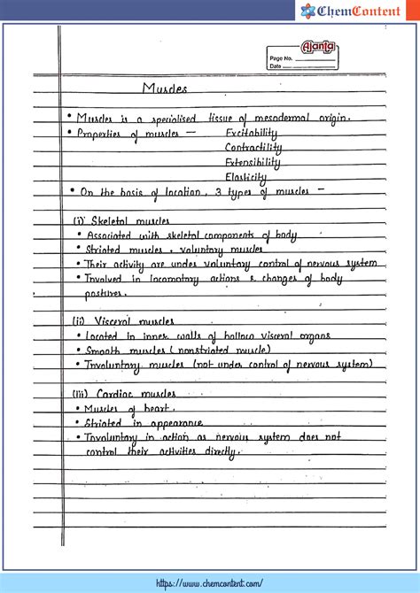 types of movement class 11 notes