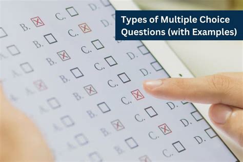 types of multiple choice exam questions