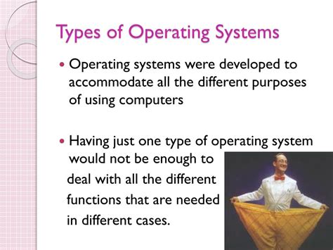 types of operating system slideshare