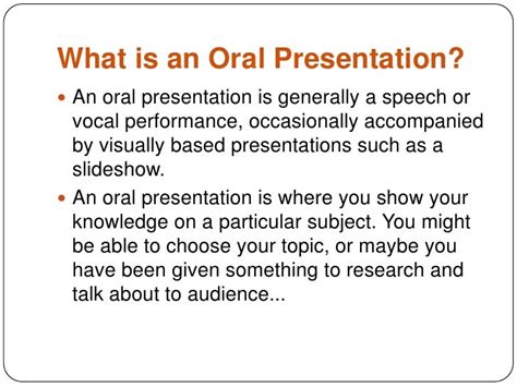 types of oral presentation slideshare