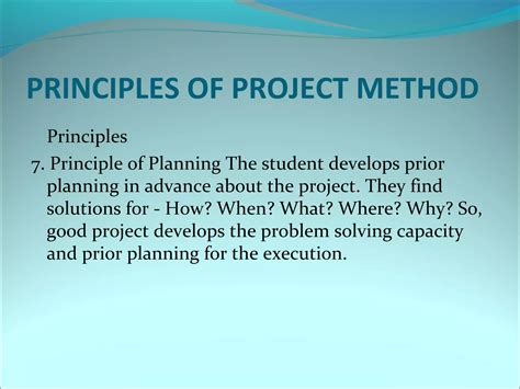 types of project method ppt