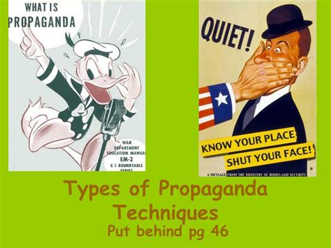 types of propaganda techniques with examples