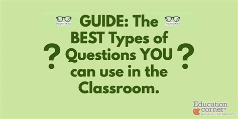 types of questioning in class
