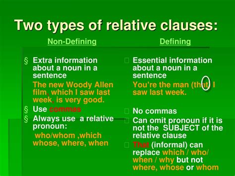 types of relative clauses pdf