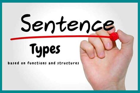 types of sentences based on their functions