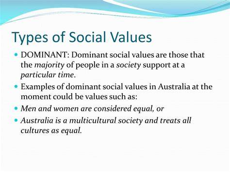 types of social values
