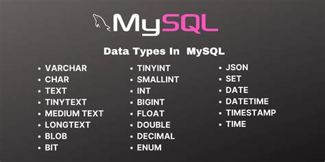 types of sql statements in mysql