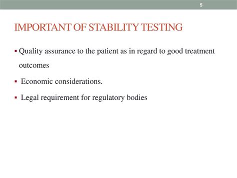types of stability testing in quality assurance