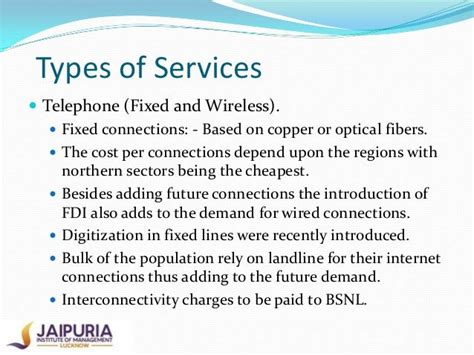 types of telecom services class 11