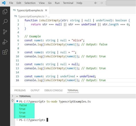 typescript string null or undefined